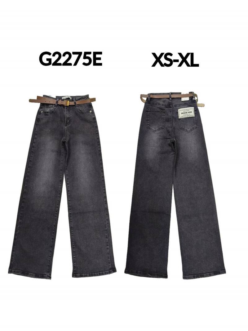 Spodnie damskie jeansy Roz XS-XL, 1 Kolor Paczka 10 szt